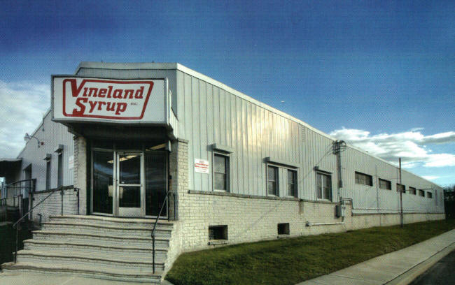 Front view of Vineland Syrup's facility